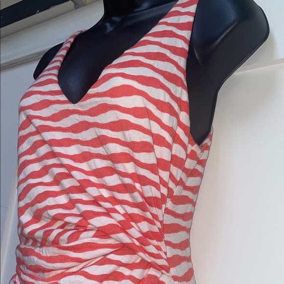 41 Hawthorn Red and White Zigzag Mini Dress - Picture 3 of 6